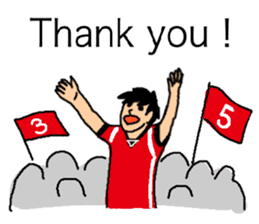 Soccer, fond, cheering squad sticker #8378149