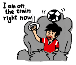 Soccer, fond, cheering squad sticker #8378158