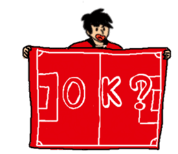 Soccer, fond, cheering squad sticker #8378163