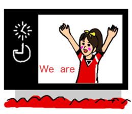 Soccer, fond, cheering squad sticker #8378182