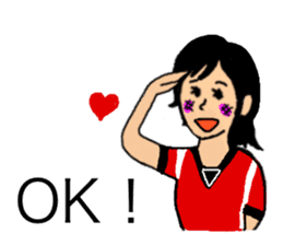 Soccer, fond, cheering squad sticker #8378185