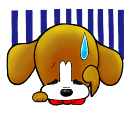beagle dogs pochi sticker #8379010