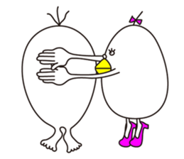 Mr. & Mrs. Egg sticker #8379382