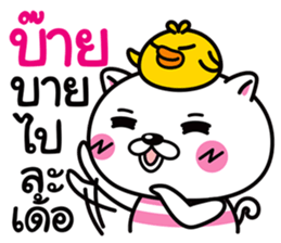 Duck & Cat life is funny 1 sticker #8380392