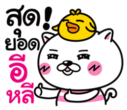 Duck & Cat life is funny 1 sticker #8380395