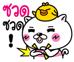 Duck & Cat life is funny 1 sticker #8380397