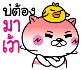 Duck & Cat life is funny 1 sticker #8380420