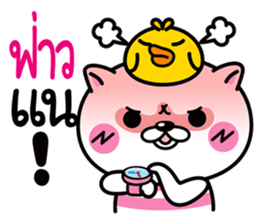 Duck & Cat life is funny 1 sticker #8380425