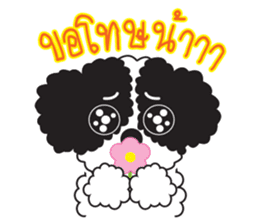 Tofu the little poodle sticker #8380430
