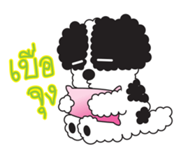 Tofu the little poodle sticker #8380440