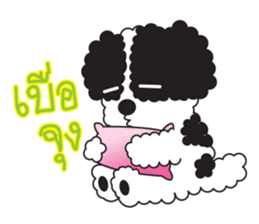 Tofu the little poodle sticker #8380440