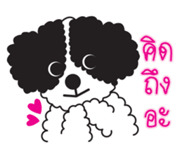 Tofu the little poodle sticker #8380446