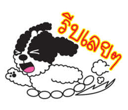 Tofu the little poodle sticker #8380451