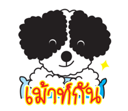 Tofu the little poodle sticker #8380463