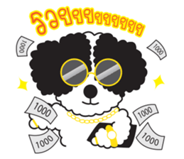 Tofu the little poodle sticker #8380465