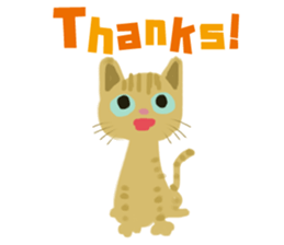 Happy Orange Tabby sticker #8381070