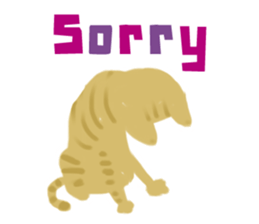 Happy Orange Tabby sticker #8381096