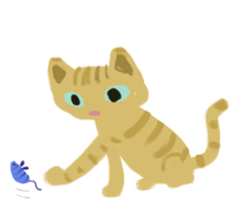 Happy Orange Tabby sticker #8381105