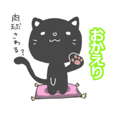 Message of black cat sticker #8381472
