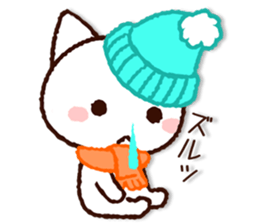 Cute Cat (winter version) sticker #8381790
