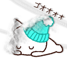 Cute Cat (winter version) sticker #8381798