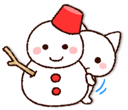 Cute Cat (winter version) sticker #8381804
