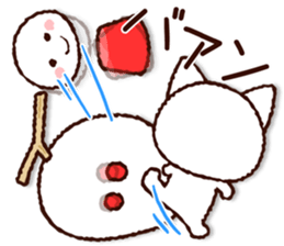 Cute Cat (winter version) sticker #8381806