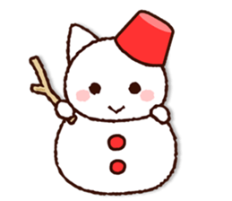 Cute Cat (winter version) sticker #8381807