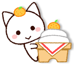 Cute Cat (winter version) sticker #8381820