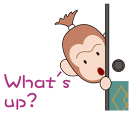 Samurai monkey sticker #8382075