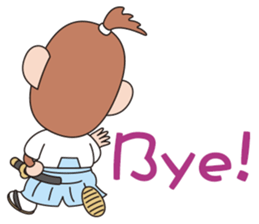 Samurai monkey sticker #8382093