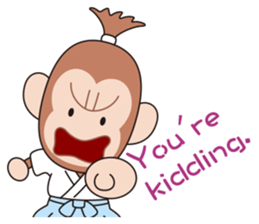 Samurai monkey sticker #8382100