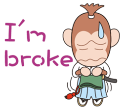 Samurai monkey sticker #8382102