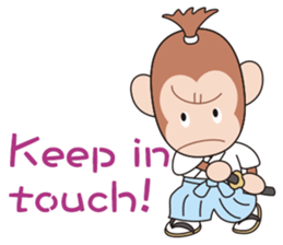 Samurai monkey sticker #8382106