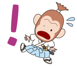Samurai monkey sticker #8382107