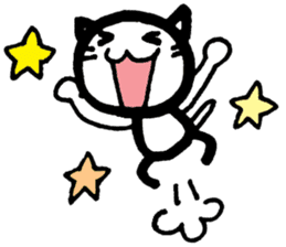 Group chat stickers in English with cat sticker #8382394