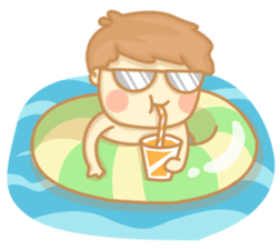 Chocohair boy sticker #8382512