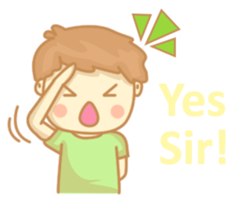 Chocohair boy sticker #8382525