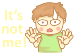 Chocohair boy sticker #8382526