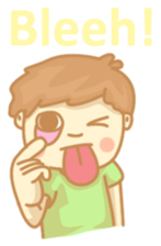 Chocohair boy sticker #8382535