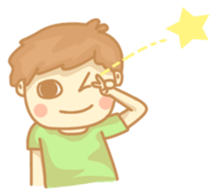 Chocohair boy sticker #8382542