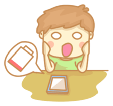 Chocohair boy sticker #8382543