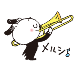 orchestra de usako and wankichi sticker #8383339