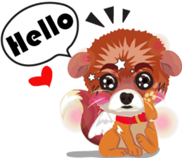 little dog v.0001 sticker #8383668