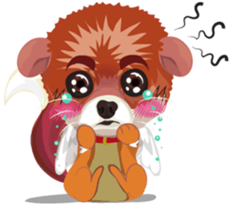 little dog v.0001 sticker #8383673