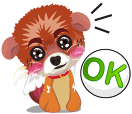 little dog v.0001 sticker #8383675