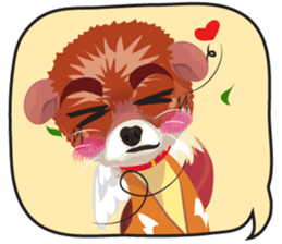 little dog v.0001 sticker #8383685