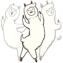 Dancing Alpaca by HOSHIKUZU