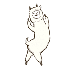 Dancing Alpaca sticker #8383868