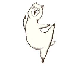 Dancing Alpaca sticker #8383869